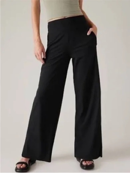 Athleta Pants - NWOT Athleta Cosmic High Waisted Wide-Leg Pant in Black